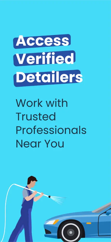 TashWash app — access verified detailers near you